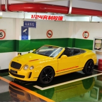 Diecast Bentley Continental ISR Convertible Model - Sound & Light Toy Gift (1:24 Scale)