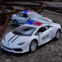 1:36 Diecast Dubai Police Car Set - M5, Huracan, Aston Martin - RMZ City Alloy Model