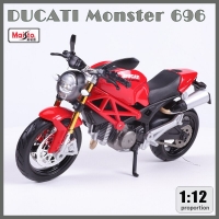 1:12 Ducati Monster 696 Die-Cast Motorcycle Model by Maisto - Collectible Hobby Toy