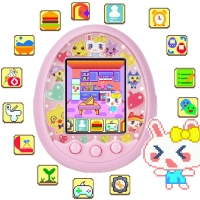 Electronic Virtual Pet Toy Tumbler for Kids - Retro Handheld Game Machine, Funny Cyber Pet Tamagotchi Ver.