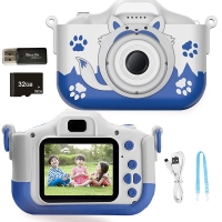 Kids Cartoon Digital Camera - 40MP HD Toy Video Camera for Christmas and Birthday Gifts