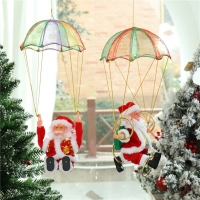 Electric Singing Santa Claus Parachute Doll Toy for Christmas, Fun & Educational Kawaii Toy for Kids (ZK30)