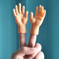 Silicone Finger Puppets - Funny Toy for Pranks, Cats and Entertainment