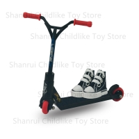 Mini Finger Skateboard Scooter Toy for Kids - Two-Wheeled Finger Bike and Finger Shoes Included - Educational and Fun