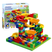Kids' Mini Marble Run Building Blocks Set - 168pcs Ball Maze Race Track Educational Toy Perfect for Boys and Girls