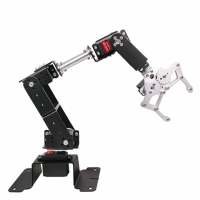 DIY 6-DOF Robot Manipulator Arm Kit with Metal Alloy Clamp and MG996 Servos for Arduino, Education and Programming