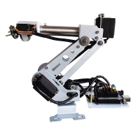 Stainless Steel DIY Robot Arm Model with Remote Control & Servos for Toy & Education
