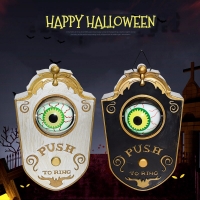Halloween Electric Doorbell Decoration - One-Eyed Creative Door Pendant with Horror Sound for Haunted House and Party Prop