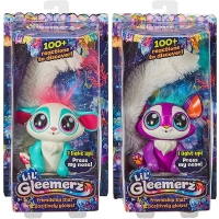 Interactive Lil' Gleemerz Doll - Electronic Plush Cat Toy for Girls, Featuring Sound, and Soft Texture - Ideal Christmas Gift for Kids.