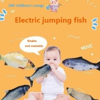 Electric Singing and Jumping Fish Toy for Babies - Plush Simulation Toy for Sleep and Early Learning
