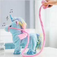 Electric Walking Unicorn Plush Toy - 35cm, Talking, Singing, and Musical, perfect for Kids Gift.
