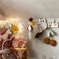 Lifelike Stuffed Animal Head Wall Decoration for Kids Room and Kindergarten