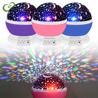 Colorful LED Night Light with Starry Sky Pattern and USB Charger - Perfect Birthday Gift for Kids!