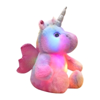 LED Unicorn Plush Toy - 30cm, Colorful, Glowing, Ideal for Christmas Gift, Kids & Girls.