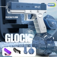 Electric Water Glock Pistol Toy - Full Automatic Beach Toy for Kids and Adults