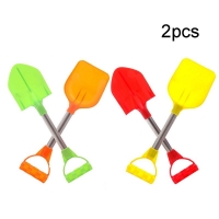 Kids Beach Sand Toys Set - 2pc Shovel & Tool for Outdoor Play, Digging, Snow Shoveling & Play House Activities