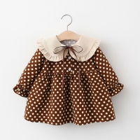 Baby Girl's Polka Dot Princess Dress for Autumn Birthday and Christmas - Toddler's 1st Year Party Clothes