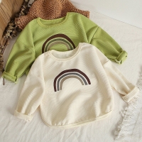 Girls' Sweatshirt for Autumn/Spring, Printed Long-sleeved Sweater for Babies and Toddlers (1-4 Years)