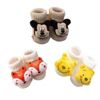 Anti-Slip Winnie the Pooh Baby Socks - Cotton Toddler Socks for Boys & Girls - Ideal Gift for Infants