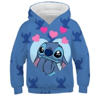 Kids' Stitch Hoodie - Suitable for Baby Girls (1-14 Years), Long Sleeve Autumn Pullover Sweater with Stitch Design.