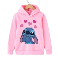 Stitch Sweatshirt for Kids: Long Sleeve Pullover for Baby Boys and Girls, Autumn Hoodie Toddler Sweater.