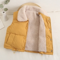 Warm Hooded Vest for Kids - Thick, Plus Velvet Winter Outerwear for Girls and Boys