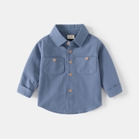 Solid Cotton Short-Sleeved Boys Shirts for Kids (2-14) - Fashionable and Comfortable (L230223)