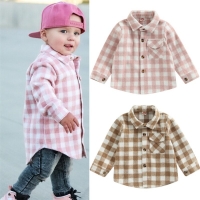 Plaid Button-Down Toddler Shirt for Boys and Girls (0-5 Years) - Long Sleeve Autumn Wear by Lioraitiin - June 17, 2022 Release.