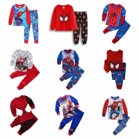 Kids Spiderman Pajama Set - Boys/Girls Cotton Sleepwear for Spring and Autumn