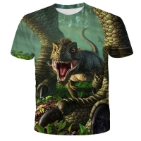 Kids' Jurassic World T-Shirt with Dinosaur Print - Boys & Girls Fashion Dino Clothes.