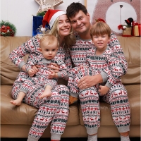 Christmas Family Matching Pajamas Set - Adult/Kids, Mother/Daughter, Father/Son, and Baby Sleepwear Outfits