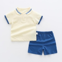 Baby Boy Summer Outfit Set - Cotton Cartoon T-Shirt + Shorts (BC2259)