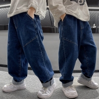 Boys' Casual Spring/Autumn Jeans - Mid Waist Denim Pants for Kids (Ages 5-14)
