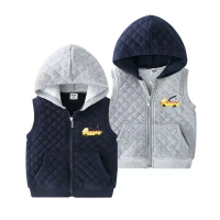 Boys' Korean Spring Sleeveless Cardigan Vest for 2-8 Years Old Winter Outerwear