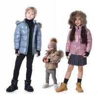 Kids Winter Down Jackets for Boys and Girls - Windproof, Waterproof, and Filled with Duck Down