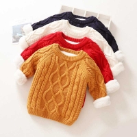 Cozy Kids Sweater for Winter & Spring, with Long Sleeves & Wool Blend Fabric.