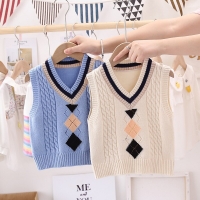 Kid's Autumn Sweater Vest - Korean Style, Sleeveless, Perfect for Parties, Birthdays & Gifts