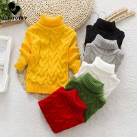 2-8T Boys and Girls Turtleneck Knitted Sweater for Autumn and Winter