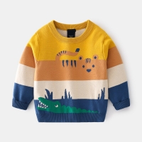 Cartoon Animal Print Sweater for Toddlers and Kids | Warm Knitwear for Autumn and Winter Seasons (2-8 years)