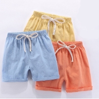 Boys' Linen-Cotton Summer Shorts - Casual Toddler Pants (3-8 Years)