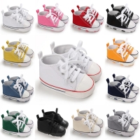 Unisex Baby Canvas Sneakers - Soft Sole Non-Slip First Walker Shoes
