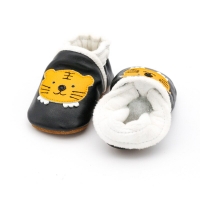 Warm Plush Leather Winter First Steps Baby Shoes for Boys and Girls - Educational Toddler Walkers