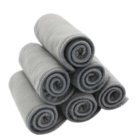 Bamboo Charcoal Nappy Insert - 2 Microfiber Layers Diaper Liner by Happyflute