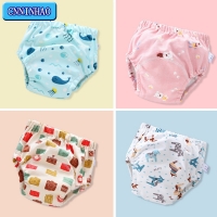 Reusable Baby Diaper Pants with 6-Layer Cover - Perfect for Potty Training Girls and Boys