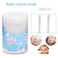 200pcs Box Cotton Swabs for Baby Care, Makeup, Face Painting and Medical Use.