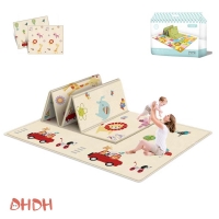 Cartoon Baby Play Mat - Double-Sided, Waterproof, and Foldable for Easy Storage - Educational and Fun Activity Carpet.