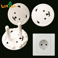 Baby Safety Socket Covers with Two-Phase Locking Mechanism - Set of 4.