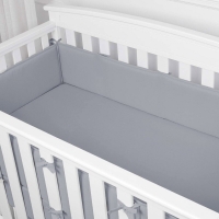 Soft Double-Deck Baby Crib Bumpers, 130x24cm, Anti-Collision Guardrail Mat.