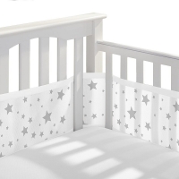 Breathable Mesh Crib Liner - Set of 2 for Baby's Safety and Comfort