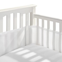 Breathable Baby Crib Bumpers - 2pc Set for Universal Cribs and All Seasons